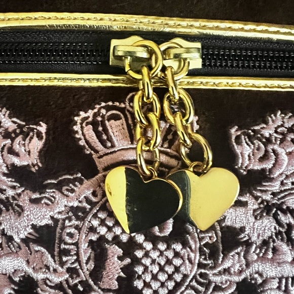 Y2K Juicy couture velour train case EUC Brown & Pink - Picture 15 of 15